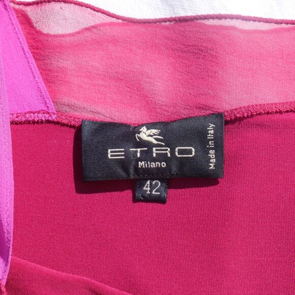90s Etro Slinky Colorblock‎ Top - Picture 5 of 8